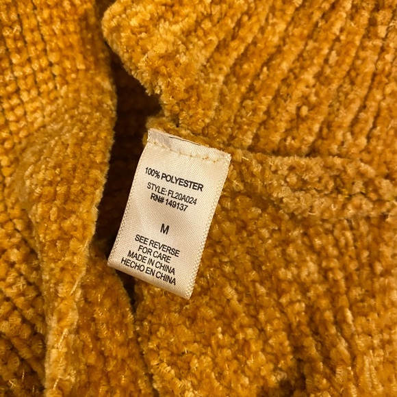 Favlux mustard oversized poncho top Size Medium - Picture 9 of 11